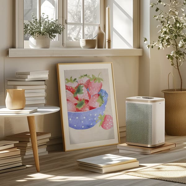 Erdbeeren in Schale Poster 50x70 cm