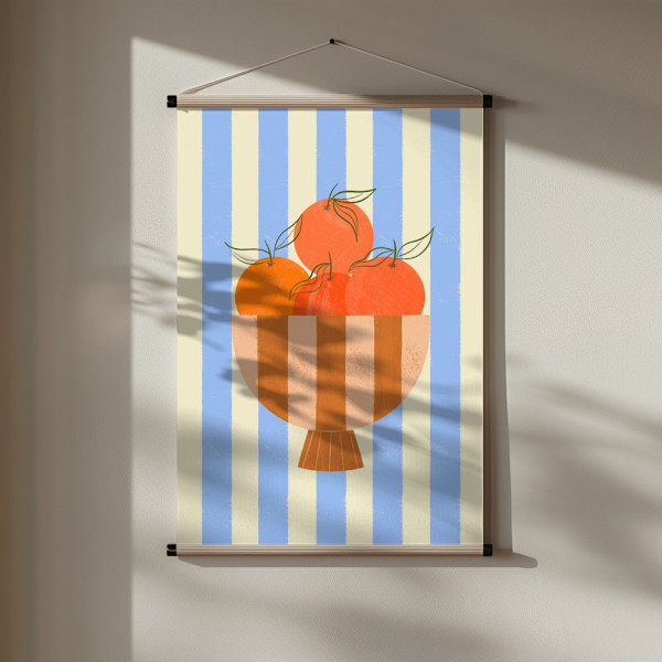 Bowl of Oranges Poster 30x40 cm