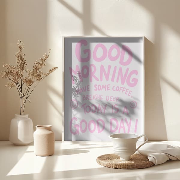 Good Morning Poster 30x40 cm
