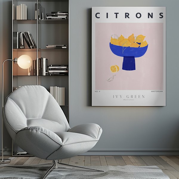 Lemons Canvastavla 50x70 cm