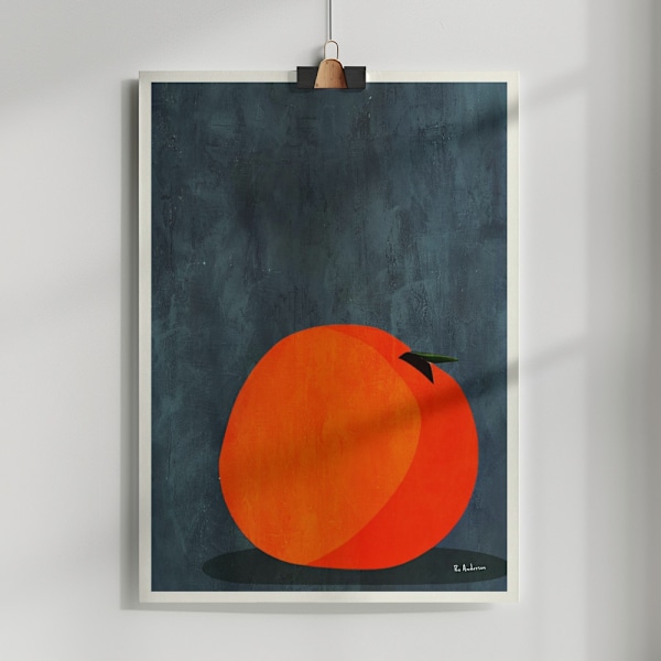 Calmly Sleeping Apple Poster 50x70 cm