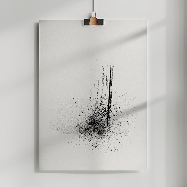 Brush splatters #1 Poster 50x70 cm