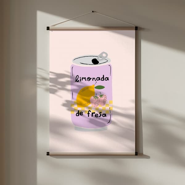 Strawberry Lemonade Poster 30x40 cm