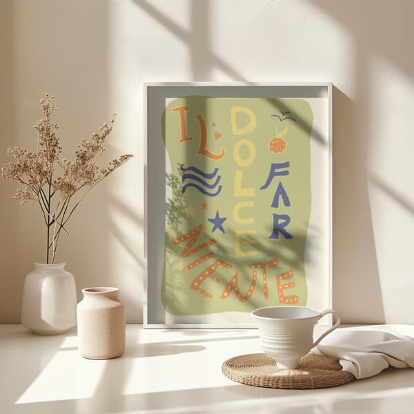 La Dolce Far Niente Poster 30x40 cm