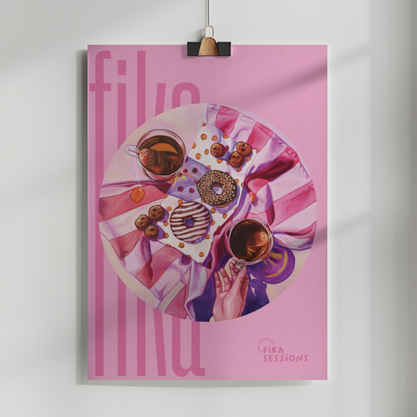 A Cup of Warmth Poster 50x70 cm