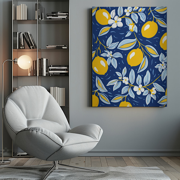 Italien Lemons 2 Canvastavla 50x70 cm