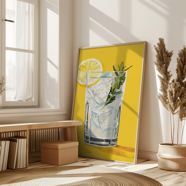 Gin and Tonic - Jolly and Dash Poster 50x70 cm