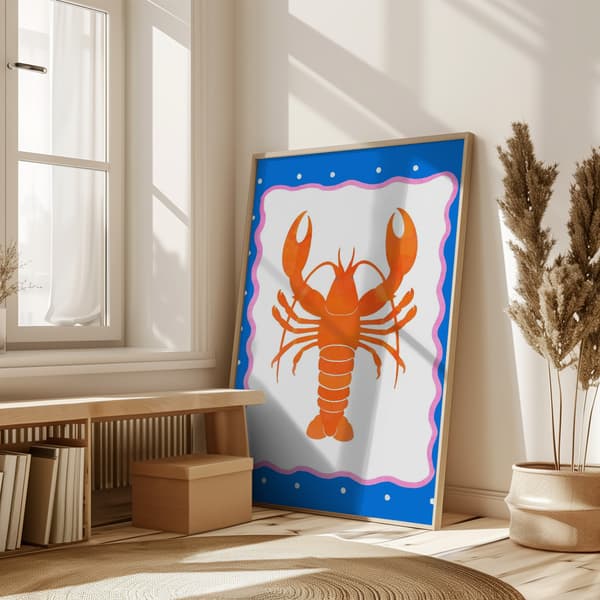 Lobster Poster 50x70 cm