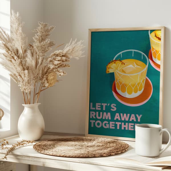 Rum Away Poster 30x40 cm