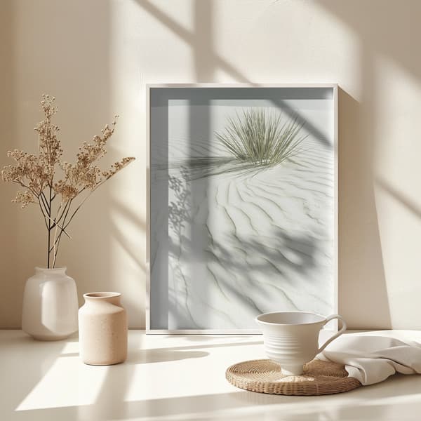 WHITE SANDS Idyllic vintage scenery Poster 30x40 cm