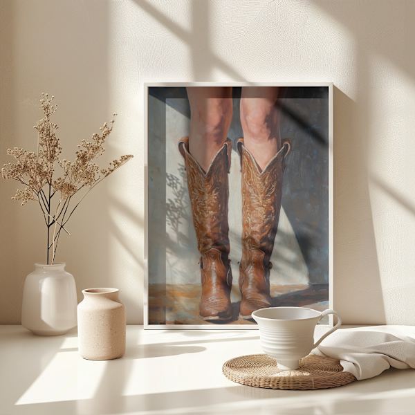 Cowboy boots Poster 30x40 cm