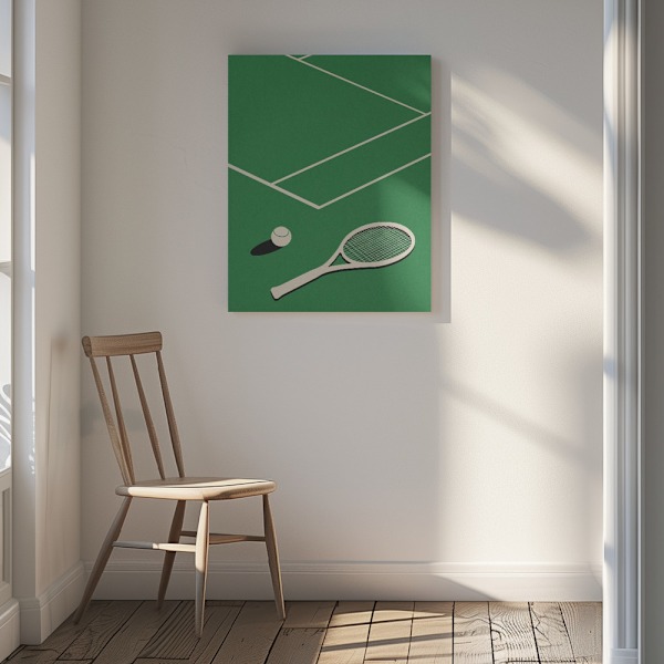 Rosi Feist Lawn Tennis Club Canvastavla 30x40 cm