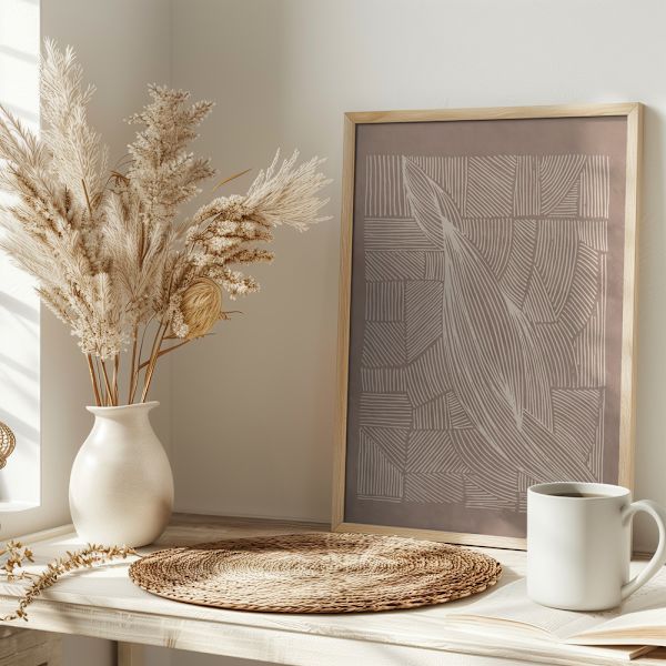 Abstract Irregular Lines Poster 30x40 cm