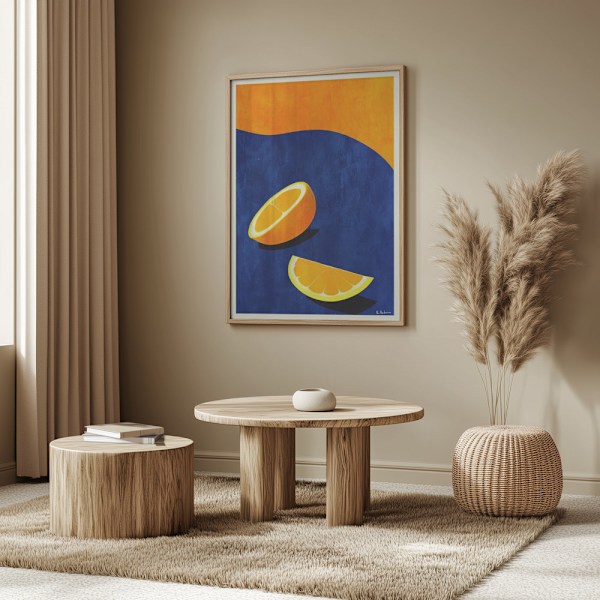 Petit Déjeuner, Deux Oranges Poster 50x70 cm