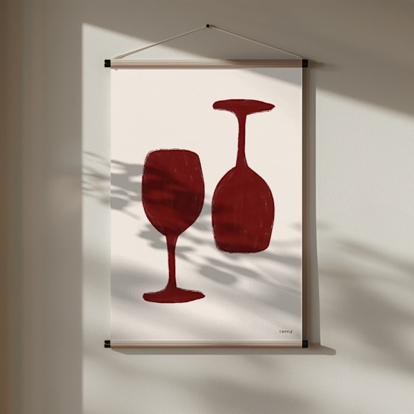 Wine time Poster 30x40 cm