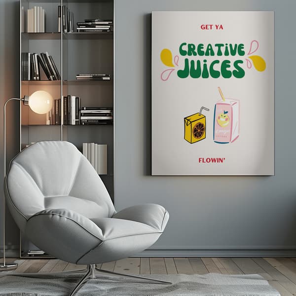 Creative Juices Print Canvastavla 50x70 cm