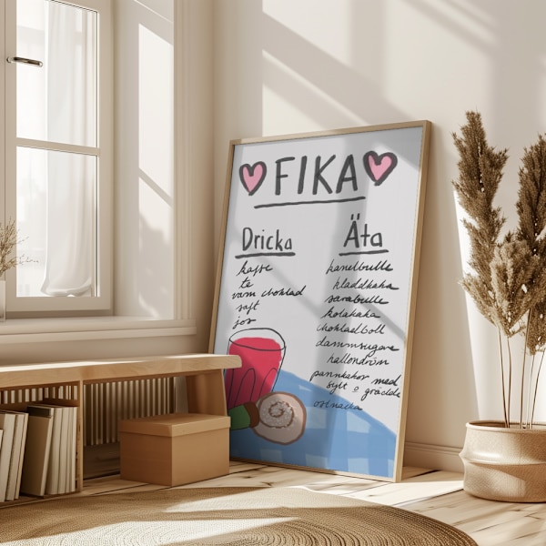 Fika Poster 50x70 cm