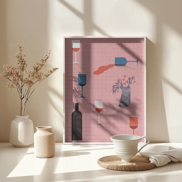 Wine Poster 30x40 cm