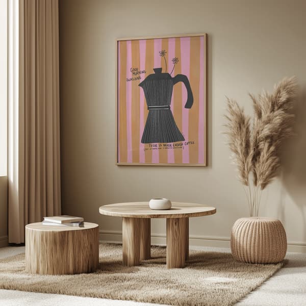 Mocca Coffee Sunshine Poster 50x70 cm