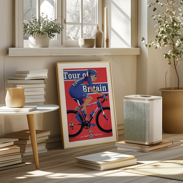 Tour of Britain Cycling Race Poster 50x70 cm