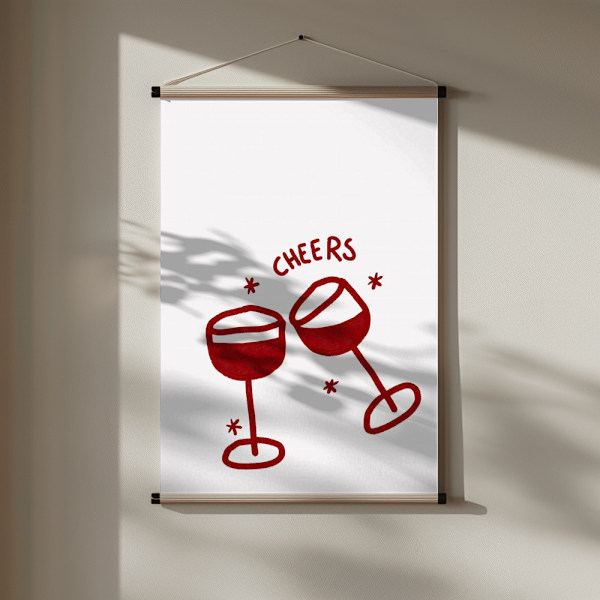 Cheers.png Poster 30x40 cm