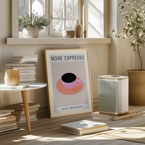 More Espresso Less Depresso Poster 50x70 cm