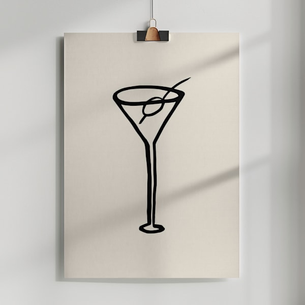 Shaken, Not Stirred Poster 50x70 cm