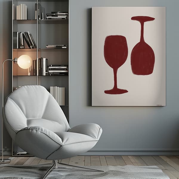 Wine time Canvastavla 50x70 cm