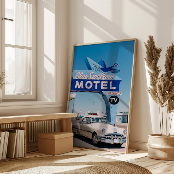 Blue Swallow Motel Poster 50x70 cm