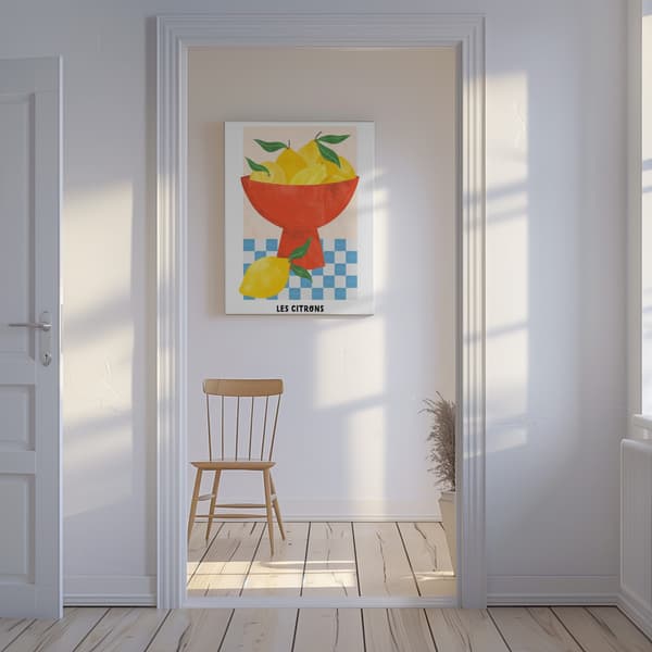 Les Citrons Canvastavla 50x70 cm