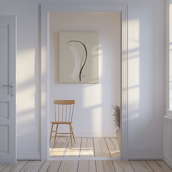 Composition of Lines - The First Canvastavla 50x70 cm
