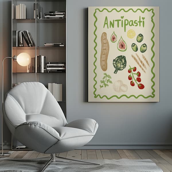 Antipasti Canvastavla 50x70 cm
