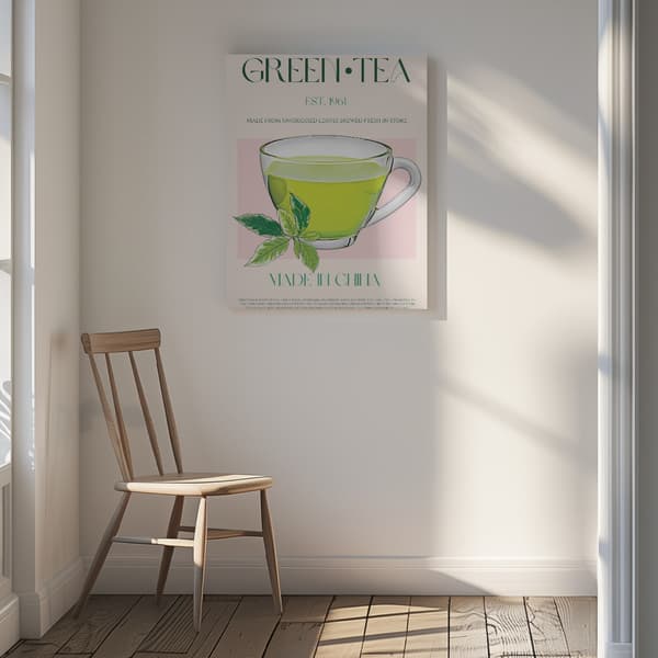 Green Tea Canvastavla 30x40 cm