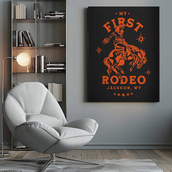 First Rodeo.png Canvastavla 50x70 cm