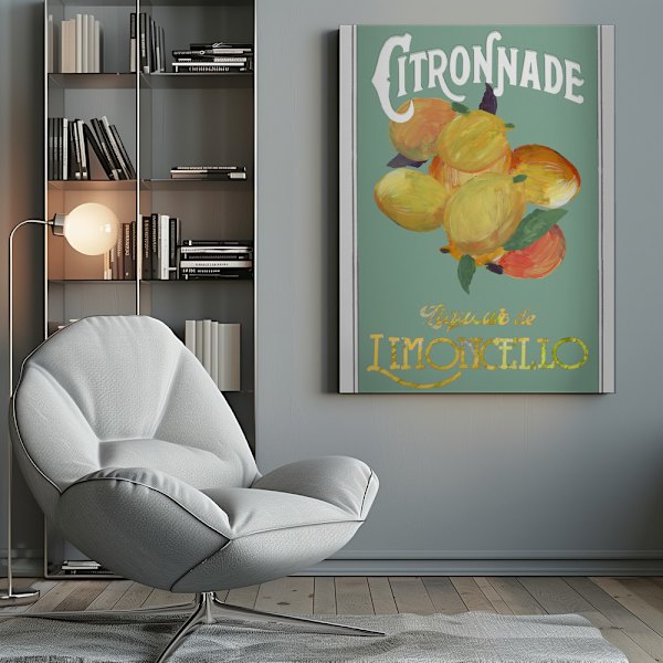 Citronnade Limoncello Canvastavla 50x70 cm