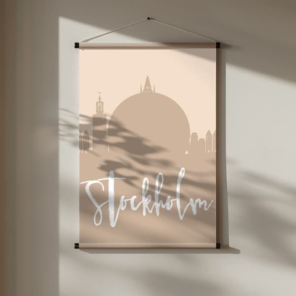 Skyline Earth Tone 2 83 Poster 30x40 cm