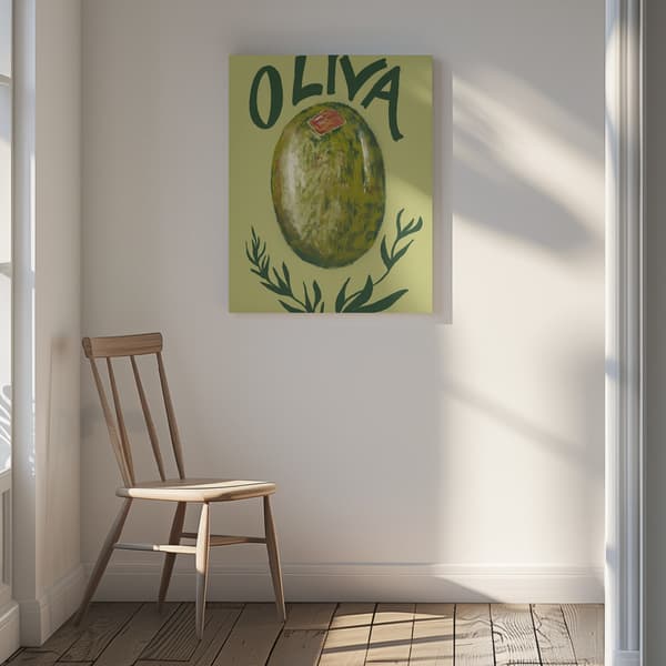Olive Canvastavla 30x40 cm