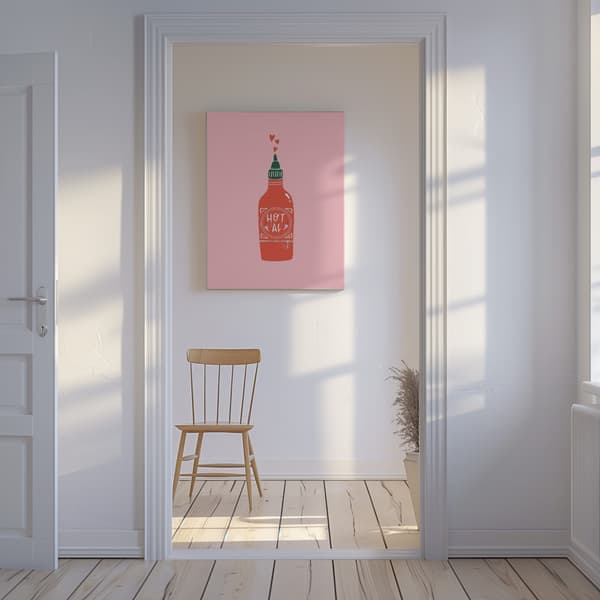 Hot Af Canvastavla 50x70 cm