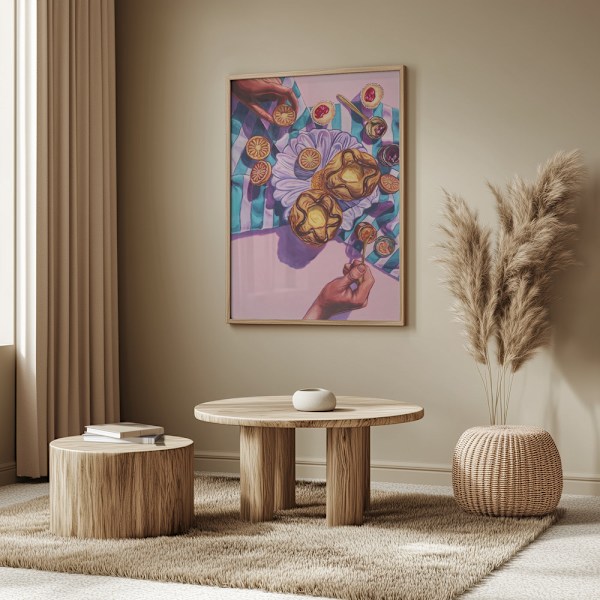 In the Lavender Shadows Poster 50x70 cm