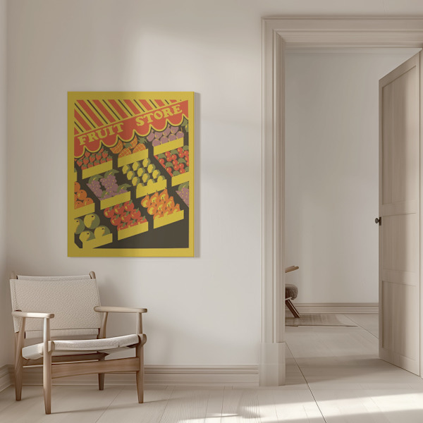 Fruit Store Canvastavla 50x70 cm