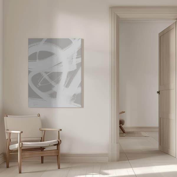 Abstract Brush Strokes 6 A1 Canvastavla 50x70 cm
