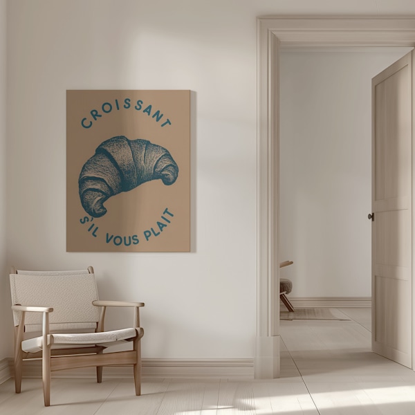 Croissant Canvastavla 50x70 cm