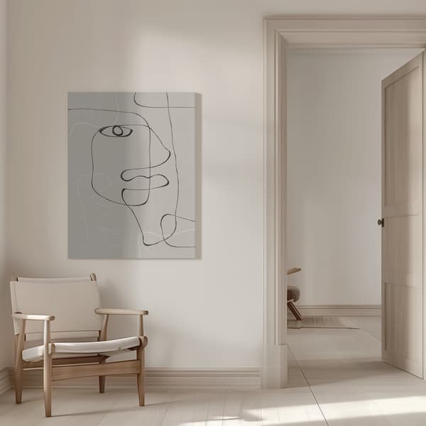 Abstract Face No1. Canvastavla 50x70 cm