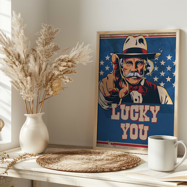 Lucky You Poster 30x40 cm