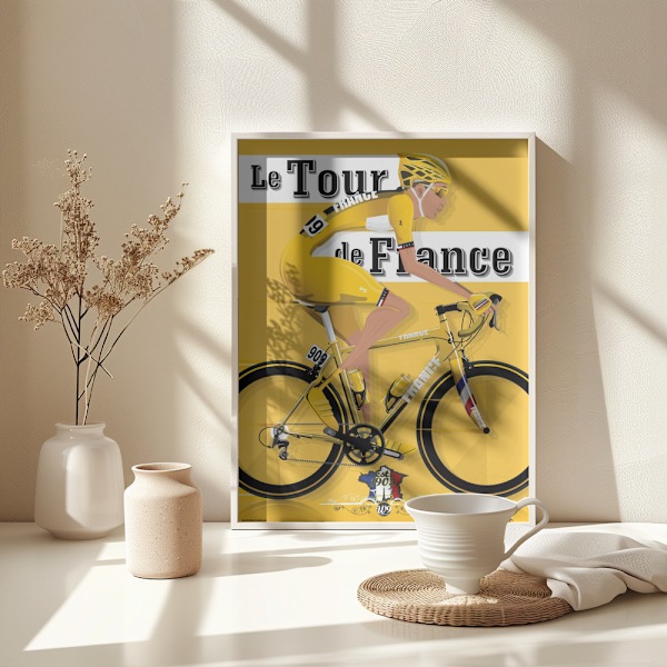 Tour De France Grand Tour Bicycle Race Poster 30x40 cm