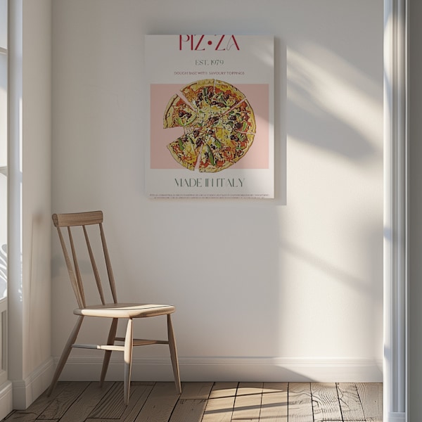 Pizza Canvastavla 30x40 cm