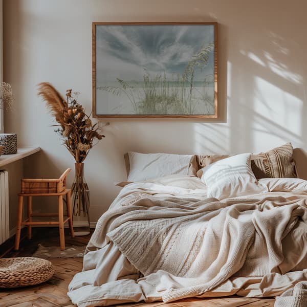Heavenly calmness on the beach Poster 70x50 cm