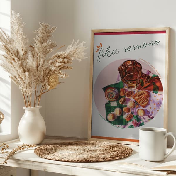 Amber and Green Poster 30x40 cm