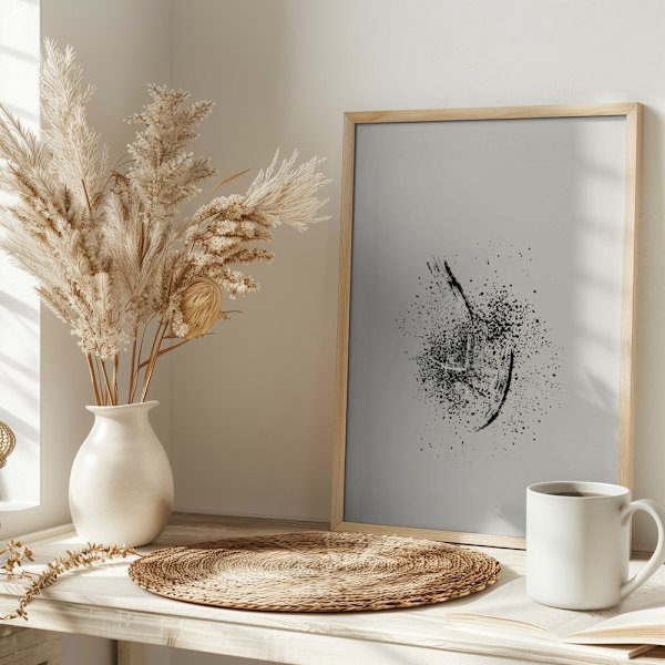 Brush splatters #2 Poster 30x40 cm