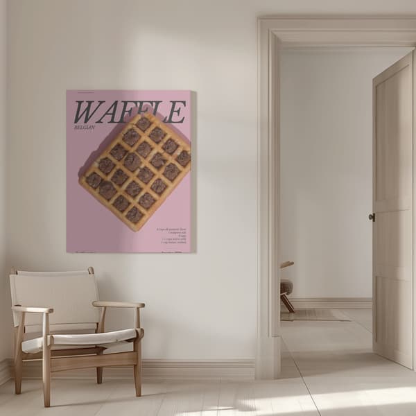 Belgian Waffle Canvastavla 50x70 cm
